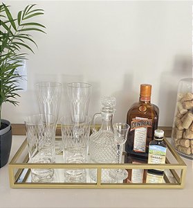Bandeja Metal Decorativa Charme