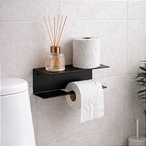 Suporte de Papel Higiênico com Apoio para Difusor de Aromas 1001