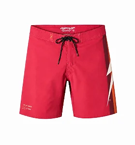 Bermuda de surf 17" Heritage 55 anos - Vermelho