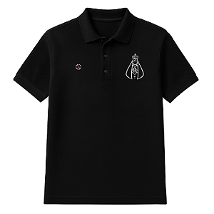 Camisa Polo Nossa Senhora Casual Piquet 50% Algodão 50% Poliéster