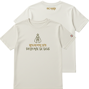 Camiseta Rogai Por Nós 100% Algodão 30.1 Costura Reforçada Verus