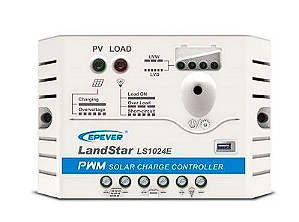 Controlador de Carga PWM 10A 12/24V - Epever Landstar LS1024EU