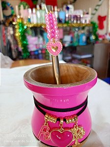 cuia e bomba decorada.