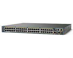 Switch Cisco catalyst WS-C2960S-48FPD-L - Cisco Catalyst 2960S-48FPD Layer 2 - Gigabit Ethernet Switch - 48 x 10/100/1000 PoE Ports - 740W - 2 x 10G SFP - LAN Base - Seminovo com garantia