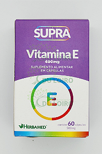 Supra Vitamina E - 400mg 60 Cápsulas