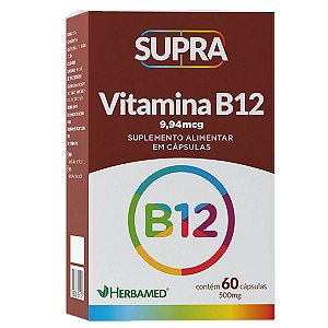 Supra Vitamina B12-500mg 60 Cápsulas