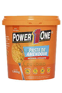 Pasta de Amendoim integral Crocante 1,005kg - Power One