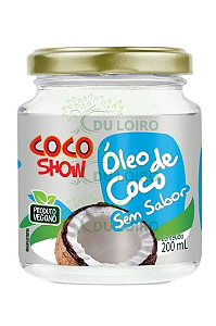 Óleo de coco sem Sabor/Cheiro 200ml - Coco Show