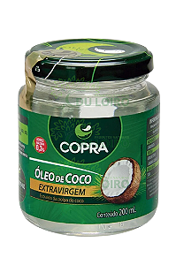 Óleo de coco extra virgem 200ml - Copra