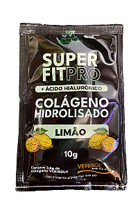 Colágeno Hidrolisado + Ácido Hialurônico Com Verisol Sabor Limão 10g - Super Fit Pro