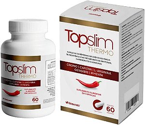 TopSlim Thermo ( Cromo, Cafeína, L- Arginina, Gengibre e Pimenta ) 60 Caps