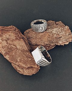 Anel São jorge - Prata 925