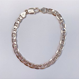 Pulseira de Prata Masculina Piestrine 22,5cm x 6mm