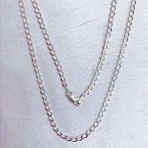 Corrente de Prata Grumet 60cm x 3mm