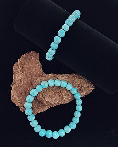 Pulseira de Pedra Natural Jaspe Imperador 18cm