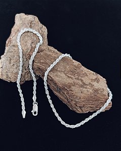 Pulseira Cordão Baiano 2,5mm 19cm - Prata 925