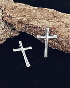 Pingente Cruz Abaulada 2,3 cm x 2 cm - Prata 925