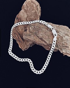 Pulseira Grumet 4mm 21cm - Prata 925