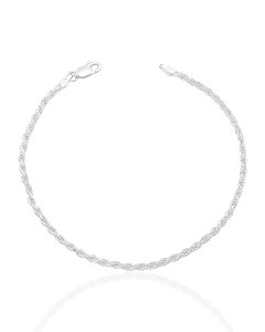 Pulseira Cordão Baiano 1,5mm x 18cm - Prata 925