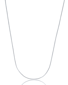 Corrente Grumet 1mm x 60cm - Prata 925