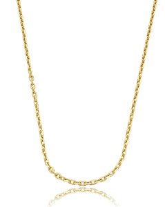 Corrente Elo Cartier Cadeado 3mm 70cm - Banho de Ouro 18k