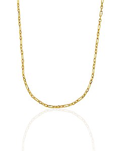 Corrente Infantil Cartier 3x1 2mm 40cm - Banho de Ouro 18k