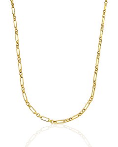 Corrente Cartier 3x1 3mm 60cm - Banho de Ouro 18k