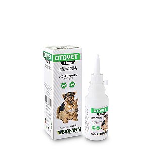 Otovet Limp Solução Otológica Higienização Cães e Gatos 100mL Biofarm