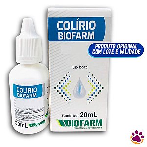 Colírio Antibacteriano Para Cachorros e Gatos - 20ml - Biofarm
