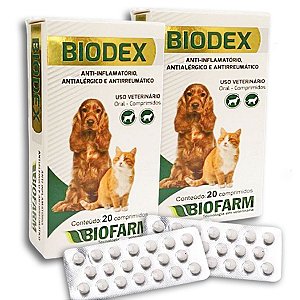 Kit 2 Biodex Anti-inflamatório E Antialérgico 20 Comprimidos - Biofarm