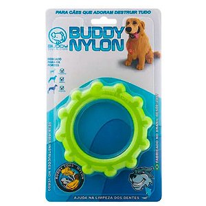 Brinquedo Mordedor Disco Buddy Nylon Resistente para Cães - Buddy Toys