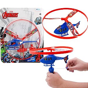 Brinquedo Helicóptero Lançador Avengers Vingadores - Etitoys
