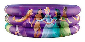 Piscina Infantil Inflável Princesas 100 Litros 86cm X 20cm Com Caixa