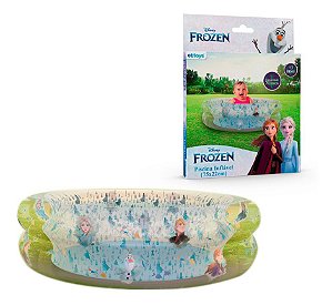 Piscina Infantil Inflável Redonda Frozen Com Caixa 70 Litros 75cm/22cm