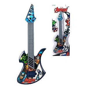 Guitarra Acústica Infantil de Brinquedo Avengers Vingadores - Etitoys