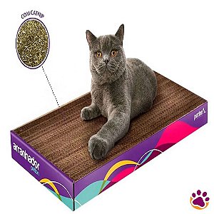 Arranhador em Papelão com Catnip para Gatos - Petlon