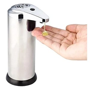 Saboneteira Automática Sabonete Líquido Inox Sensor 180ml Hauskraft