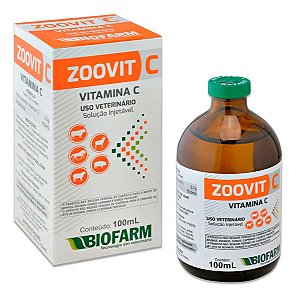 Suplemento Vitamínico Zoovit C 100ml Para Animais Cães Gatos - Biofarm
