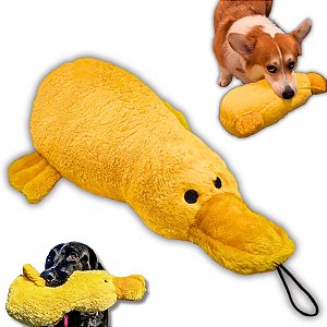 Brinquedo Mordedor Big Duck Pato Pelúcia Pet Com Som Cães - Jambo Pet