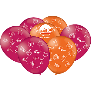 Balão Decorativo Bexiga Temática Tardezinha Pagode Festa de Aniversário - 25 Unidades - Festcolor