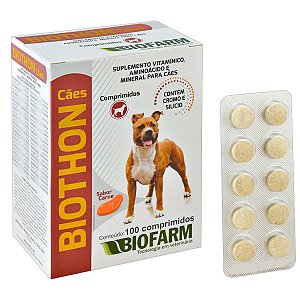Suplemento Vitamínico Biothon Para Cachorros 100 Comprimidos - Biofarm