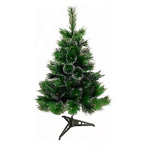 Árvore De Natal Verde Pinheiro Nevado Com 35 Galhos Decoração Natalina - 60cm - Rio Master