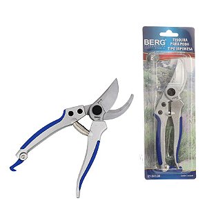 Tesoura para Poda Tipo Japonesa Jardinagem Corte By-Pass - 8 Polegadas - Corneta Ferramentas