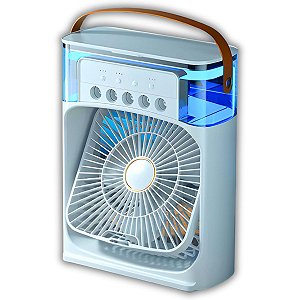 Mini Ventilador Umidificador Ar Condicionado Climatizador de Mesa USB Air Cooler
