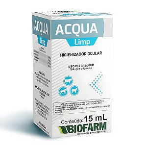 Higienizador Lubrificante Ocular Acqua Limp Solução Oftálmica para Animais - 15mL - Biofarm