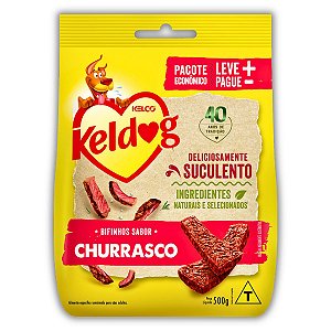 Petisco Bifinho Keldog Criadores Sabor Churrasco para Cães - 500g - Kelco