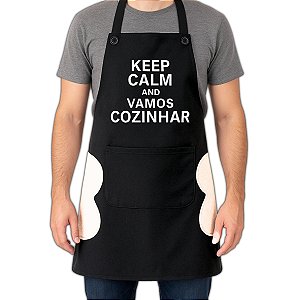 Avental de Cozinha com Bolso e Lateral Toalha Seca Mãos PVC Impermeável 70x60cm Uny Home