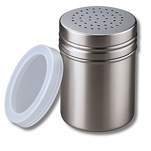 Saleiro e Pimenteiro Em Aço Inox Com Tampa De Silicone 260ml Porta Condimentos Cozinha Uny Home