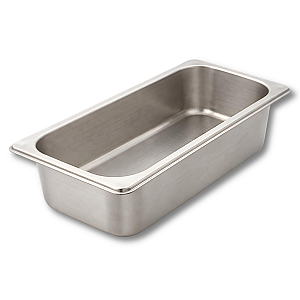 Cuba em Aço Inox Gastronômica 1/3 Para Servir Buffets Rechauds Self Service Restaurantes - Ke Home