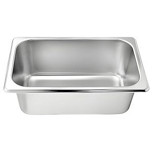 Cuba em Aço Inox Gastronômica 1/4 Para Servir Buffets Rechauds Self Service Restaurantes - Ke Home